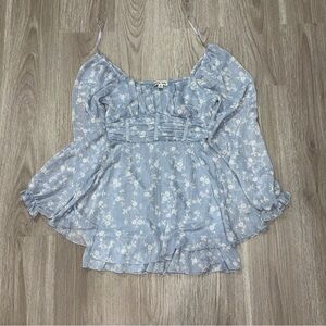 Allison + Kelly Floral
Chiffon Blouse — Women's M